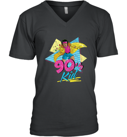 Marvel X Men Jubilee 90s Kid Neon Retro Men's V-Neck Men's V-Neck / Black / S Men's V-Neck - FordPhuMy