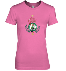NBA Boston Celtics Logo merry Christmas gilf Women's Premium T-Shirt Women's Premium T-Shirt - FordPhuMy