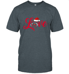 NFL Tampa Bay Buccaneers Logo Christmas Santa Hat Love Heart Football Team Men's T-Shirt Men's T-Shirt - FordPhuMy