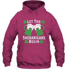 Let The Shenanigans Begin St Patricks Day Hooded Sweatshirt Hooded Sweatshirt - FordPhuMy