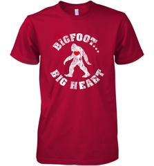 Bigfoot Heart Valentine's Day Lover Art Graphics Great Gift Men's Premium T-Shirt Men's Premium T-Shirt - FordPhuMy