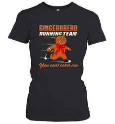 Christmas Gingerbread Man Cookie Gingerbread Running Team Women's T-Shirt