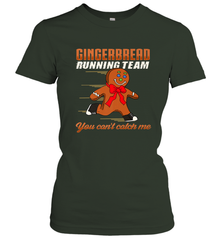 Christmas Gingerbread Man Cookie Gingerbread Running Team Women's T-Shirt Women's T-Shirt - FordPhuMy