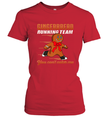 Christmas Gingerbread Man Cookie Gingerbread Running Team Women's T-Shirt Women's T-Shirt - FordPhuMy