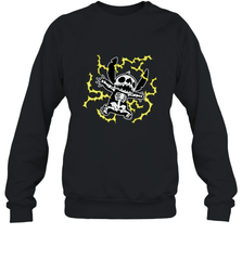 Disney Stitch Skeleton Halloween Crewneck Sweatshirt Crewneck Sweatshirt - FordPhuMy