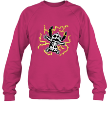 Disney Stitch Skeleton Halloween Crewneck Sweatshirt Crewneck Sweatshirt - FordPhuMy