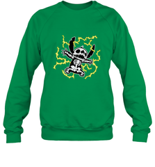 Disney Stitch Skeleton Halloween Crewneck Sweatshirt Crewneck Sweatshirt - FordPhuMy