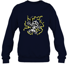 Disney Stitch Skeleton Halloween Crewneck Sweatshirt