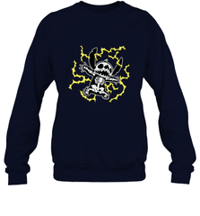 Disney Stitch Skeleton Halloween Crewneck Sweatshirt Crewneck Sweatshirt - FordPhuMy