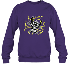 Disney Stitch Skeleton Halloween Crewneck Sweatshirt Crewneck Sweatshirt - FordPhuMy