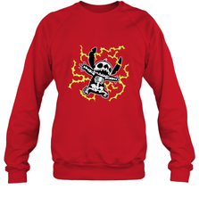 Disney Stitch Skeleton Halloween Crewneck Sweatshirt Crewneck Sweatshirt - FordPhuMy