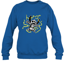 Disney Stitch Skeleton Halloween Crewneck Sweatshirt Crewneck Sweatshirt - FordPhuMy