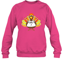 Cool Thanksgiving Football Shirt _ Gobble Player Turkey Gift Crewneck Sweatshirt Crewneck Sweatshirt - FordPhuMy
