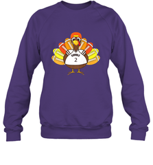 Cool Thanksgiving Football Shirt _ Gobble Player Turkey Gift Crewneck Sweatshirt Crewneck Sweatshirt - FordPhuMy
