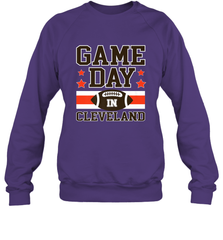 NFL Cleveland Game Day Football Home Team Colors Crewneck Sweatshirt Crewneck Sweatshirt - FordPhuMy