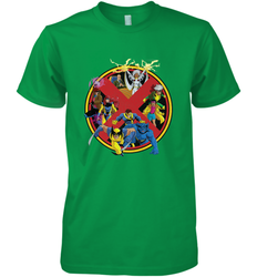 Marvel X Men Animated Series Logo Retro 90s Men's Premium T-Shirt