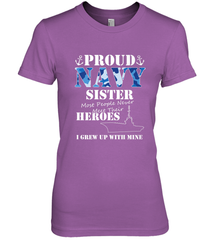 US Military Proud Navy Sister Men or Women Women's Premium T-Shirt Women's Premium T-Shirt - FordPhuMy