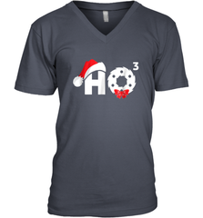 Santa HO HO3 Cubed Funny Christmas Men's V-Neck Men's V-Neck - FordPhuMy