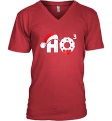Santa HO HO3 Cubed Funny Christmas Men's V-Neck Men's V-Neck - FordPhuMy