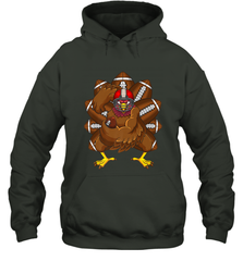 Cool Turkey Football Feathers Funny Thanksgiving Sports Hooded Sweatshirt Hooded Sweatshirt - FordPhuMy