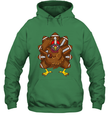 Cool Turkey Football Feathers Funny Thanksgiving Sports Hooded Sweatshirt Hooded Sweatshirt - FordPhuMy