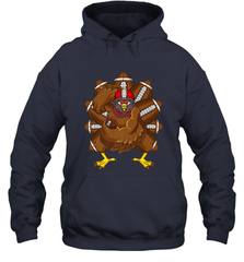 Cool Turkey Football Feathers Funny Thanksgiving Sports Hooded Sweatshirt Hooded Sweatshirt - FordPhuMy