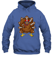 Cool Turkey Football Feathers Funny Thanksgiving Sports Hooded Sweatshirt Hooded Sweatshirt - FordPhuMy