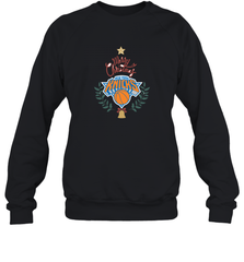 NBA New York Knicks Logo merry Christmas gilf Crewneck Sweatshirt Crewneck Sweatshirt - FordPhuMy