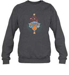 NBA New York Knicks Logo merry Christmas gilf Crewneck Sweatshirt Crewneck Sweatshirt - FordPhuMy