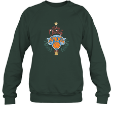 NBA New York Knicks Logo merry Christmas gilf Crewneck Sweatshirt Crewneck Sweatshirt - FordPhuMy