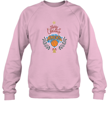 NBA New York Knicks Logo merry Christmas gilf Crewneck Sweatshirt Crewneck Sweatshirt - FordPhuMy