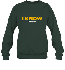 Star Wars Han Solo I Know Crewneck Sweatshirt Crewneck Sweatshirt - FordPhuMy