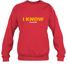 Star Wars Han Solo I Know Crewneck Sweatshirt Crewneck Sweatshirt - FordPhuMy