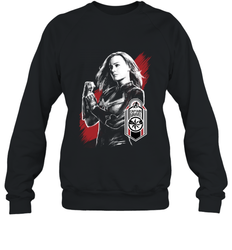 Avengers Endgame Captain Marvel Tag Poster Crewneck Sweatshirt