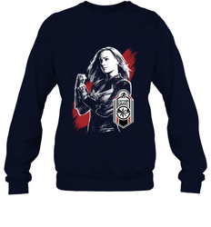 Avengers Endgame Captain Marvel Tag Poster Crewneck Sweatshirt