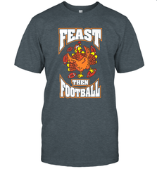 Funny Thanksgiving Turkey Feast Than Football Men's T-Shirt Men's T-Shirt - FordPhuMy