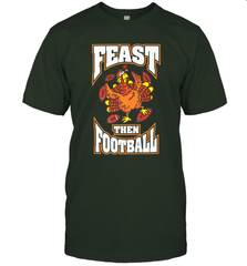 Funny Thanksgiving Turkey Feast Than Football Men's T-Shirt Men's T-Shirt - FordPhuMy