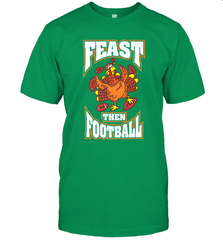 Funny Thanksgiving Turkey Feast Than Football Men's T-Shirt Men's T-Shirt - FordPhuMy