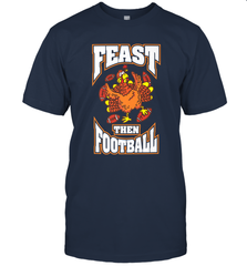 Funny Thanksgiving Turkey Feast Than Football Men's T-Shirt Men's T-Shirt - FordPhuMy