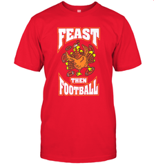 Funny Thanksgiving Turkey Feast Than Football Men's T-Shirt Men's T-Shirt - FordPhuMy
