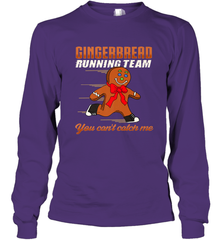 Christmas Gingerbread Man Cookie Gingerbread Running Team Long Sleeve T-Shirt Long Sleeve T-Shirt - FordPhuMy