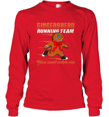 Christmas Gingerbread Man Cookie Gingerbread Running Team Long Sleeve T-Shirt Long Sleeve T-Shirt - FordPhuMy
