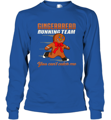 Christmas Gingerbread Man Cookie Gingerbread Running Team Long Sleeve T-Shirt Long Sleeve T-Shirt - FordPhuMy