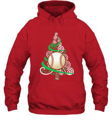 Christmas Tree Funny Cool Baseball Christmas Gifts Sports Hooded Sweatshirt Hooded Sweatshirt - FordPhuMy