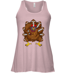 Cool Turkey Football Feathers Funny Thanksgiving Sports Women's Racerback Tank Women's Racerback Tank - FordPhuMy