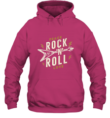 Peace Rock and Roll Love Music Guitar Retro Hippie Hooded Sweatshirt Hooded Sweatshirt - FordPhuMy