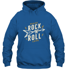 Peace Rock and Roll Love Music Guitar Retro Hippie Hooded Sweatshirt Hooded Sweatshirt - FordPhuMy
