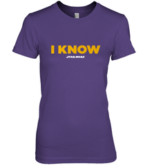 Star Wars Han Solo I Know Women's Premium T-Shirt Women's Premium T-Shirt - FordPhuMy