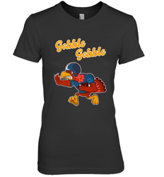 Turkey Football Shirt Funny Thanksgiving Turkey Gobble Gift Women's Premium T-Shirt