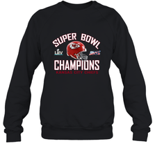 NFL super bowl Kansas City Chiefs Logo Helmet champions Crewneck Sweatshirt Crewneck Sweatshirt - FordPhuMy